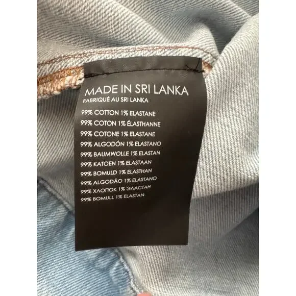 Club Monaco Denim Button Front Midi Dress Indigo Blue Size 10 NWT $249 Retail - Picture 11 of 11